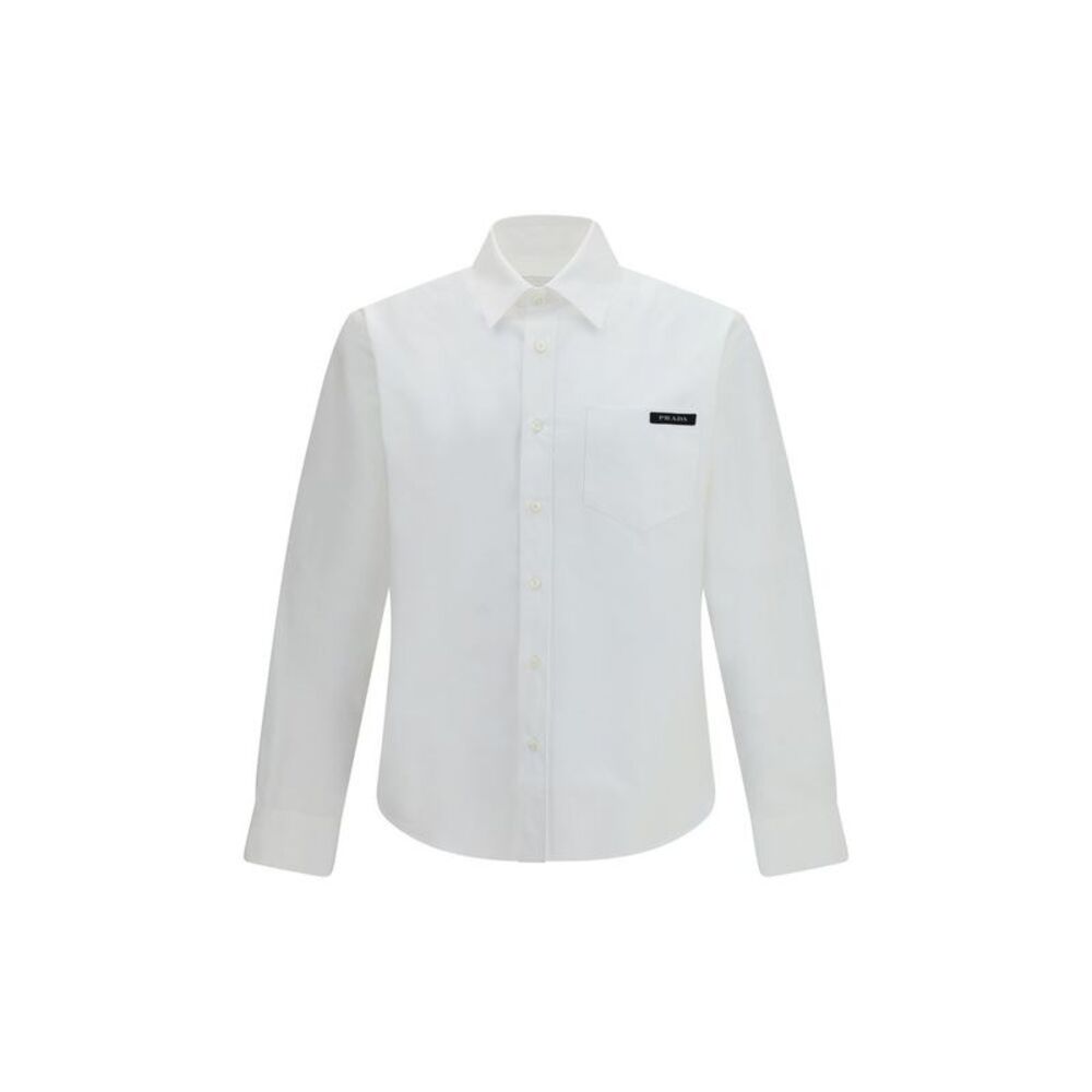 Prada White Cotton Dress Men's Shirt